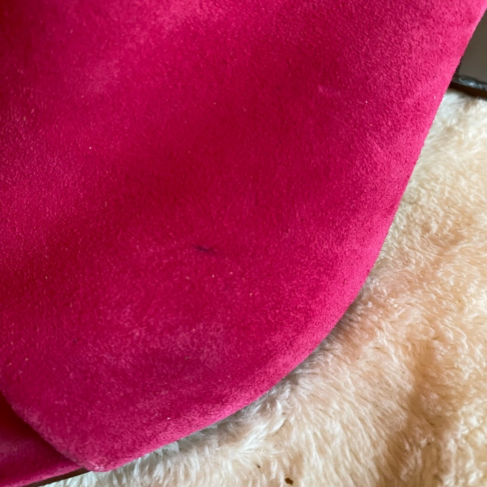 Nine West Fuchsia Suede Mules - Picture 8 of 9